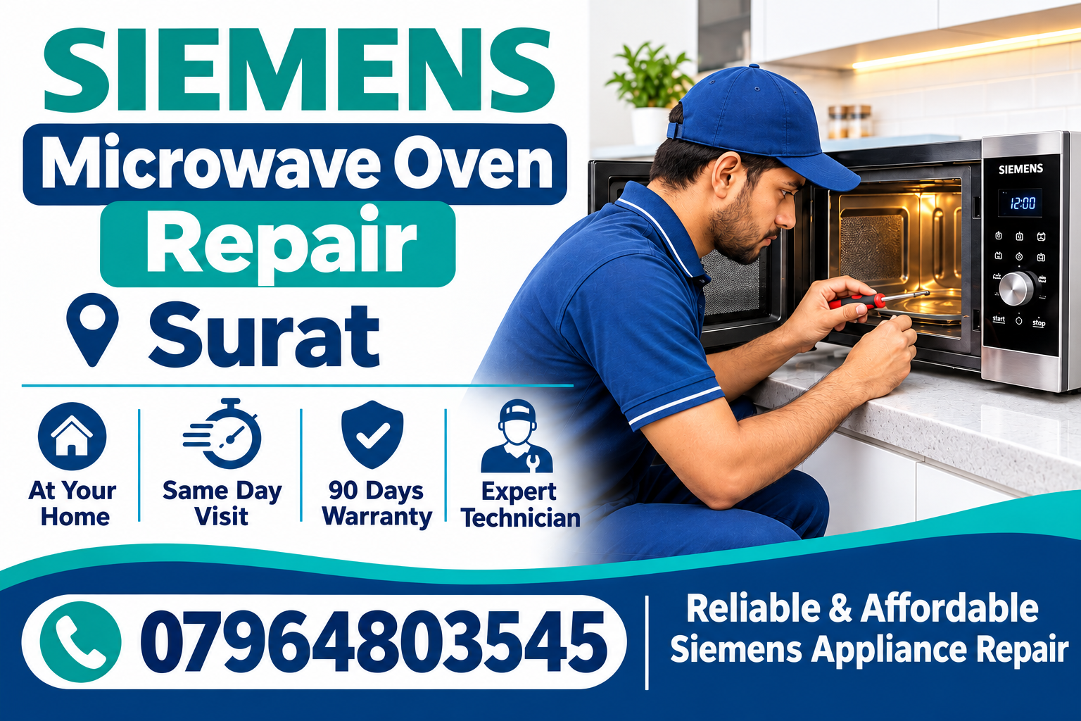 We Provide Reliable And Professional Siemens Appliance Repair Services In Ahmedabad, India, Offering Convenient Doorstep Repair And Maintenance Solutions For Your Home Appliances. Our Skilled Technicians Have Experience In Diagnosing Appliance Issues And Recommending Suitable Repair Solutions With Professional Care And Attention To Detail.